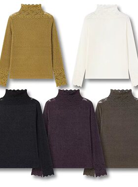 潘潘丨原ZM53292T上衣丨羽毛打底丨毛衣 皮草伴侣丨可机洗  长67