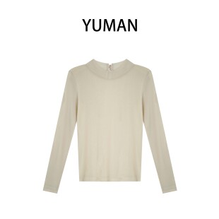 羽曼YUHAN～重奢定制～圓領中領保暖透氣顯瘦長袖 T恤YM1216