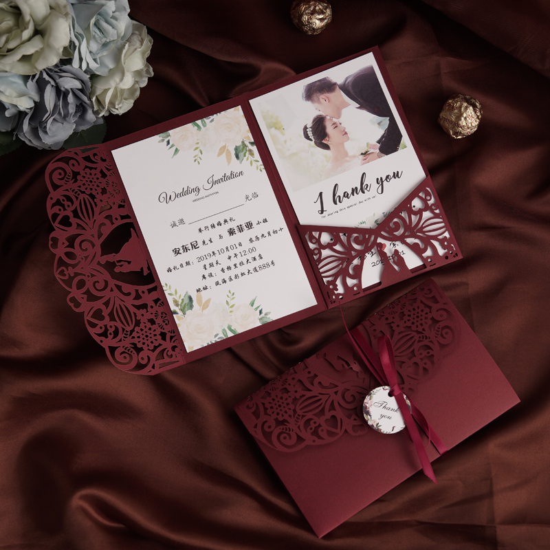 請帖結婚2019婚禮歐式請柬喜帖創意網紅高檔定制森系小清新ins風在類目 節慶用品/禮品, 請柬中 - 來自Buy2taobao.com提供專業的淘寶代購服務