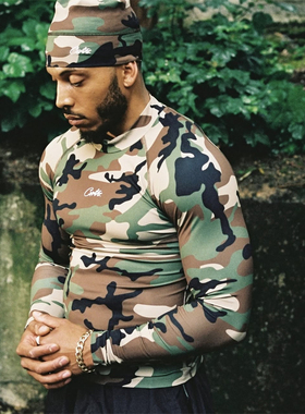 Corteiz新款街头男女款压缩紧身上衣长袖秋季休闲运动百搭时尚T恤