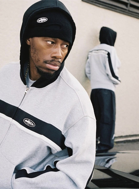 Corteiz 连帽拉链 RIBBED SPORTEIZ ZIP HOODIE 男女螺纹运动卫衣