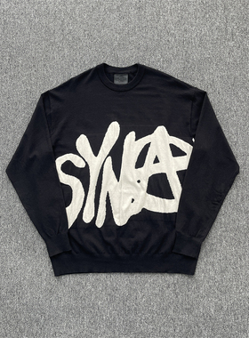 SYNA 羊毛混纺提花 RCHY CASHMERE SWEATER - BLACK 男女卫衣卫裤