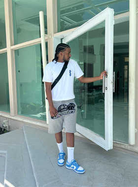 Trapstar 新款时尚流行印花短袖夏季男士t恤宽松纯棉潮牌体恤休闲