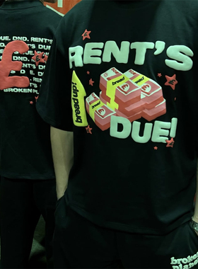 Broken Planet新款街头男女款字母印花短袖夏季宽松百搭休闲T恤潮