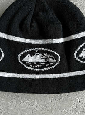 Corteiz帽子毛线恶魔岛头套镜头嘻哈风格秋冬款男女同款针织线帽