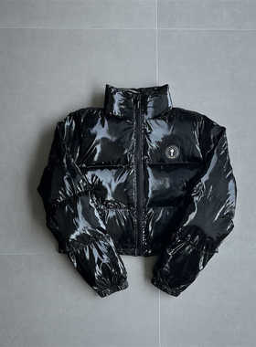 trapstar女款亮面经典羽绒棉服高版本可脱卸夹克