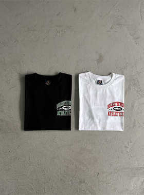 Corteiz街头短袖说唱男士国旗圆领拼接条纹经典美国直邮婴幼儿T恤