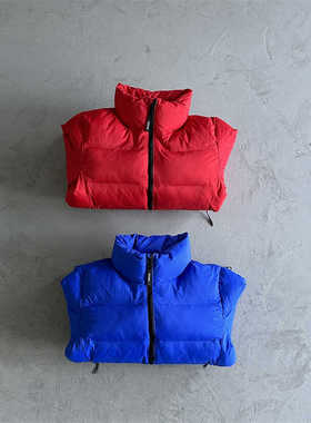 Trapstar 欧美轻盈保暖外贸男装秋冬季立领休闲美式坎肩棉马