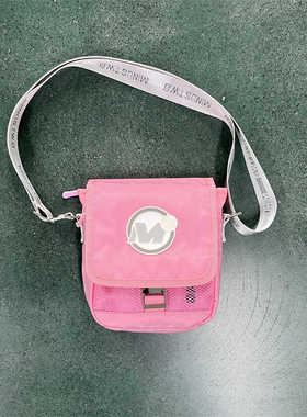 MINUS TWO潮牌斜挎包男帆布包女休闲包单肩PU包嘻哈街头高颜值