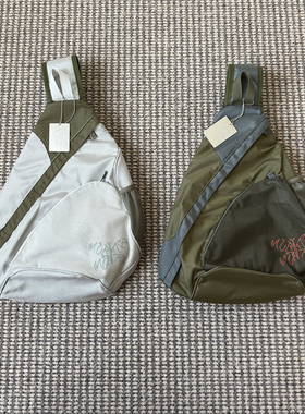 Mertra 休闲简约风撞色胸包男女百搭 sling bag 户外运动斜跨小包