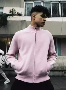 Corteiz 新款时尚简约百搭美潮高街 男女款logo立领拉链毛衣外套