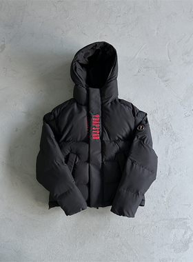 Trapstar Decoded Hooded Puffer男士原创品质刺绣运动夹克高质量