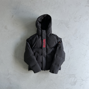 Trapstar Decoded Hooded Puffer男士原创品质刺绣运动夹克高质量