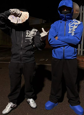 SYNA 新款街头男女款防水冲锋衣秋季休闲百搭宽松连帽夹克软壳衣