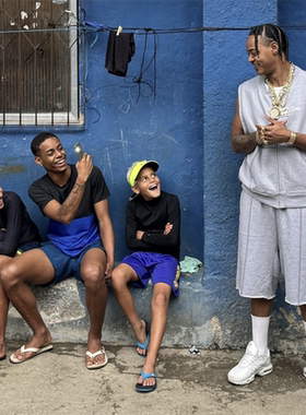 Corteiz 新款美式街头嘻哈Drill风三星徽章印花拉链时尚马甲卫衣