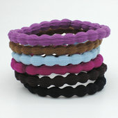 韩版 发绳基础皮筋头花扎头发实用头饰品高弹力 藕节豆豆发圈加粗款