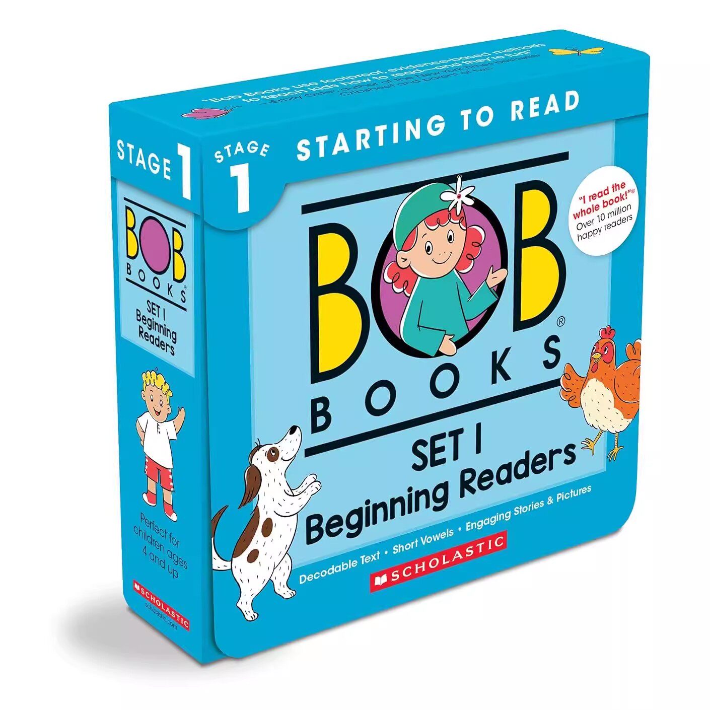 预售 Bob Books, Set 1: Beginning Readers 英文原版 鲍勃书套装1