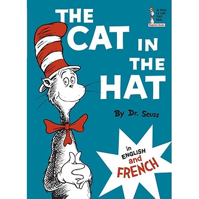预订 戴帽子的猫 英语和法语 英文 分级读物 入门级 初学者读物 The Cat in the Hat in English and French