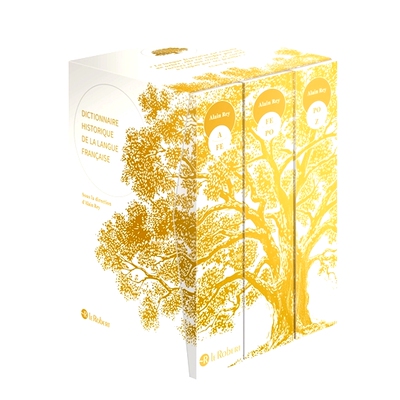 预订 罗贝尔法语语言历史词典 白套装 语言学家Alain Rey编纂 精装收藏  Dictionnaire historique de la langue française blanc