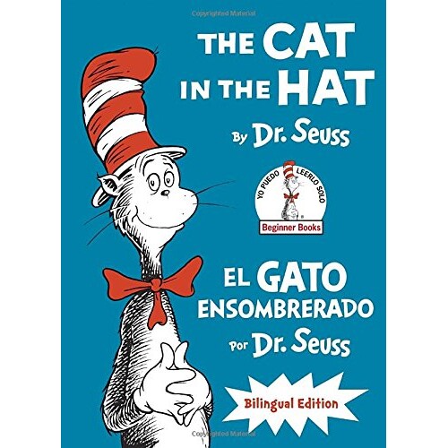 预订 戴帽子的猫/El Gato Ensombrerado(戴帽子的猫西班牙语版):双语版 西班牙文 动物百科 狗狗 苏斯博士经典系列 The Cat in