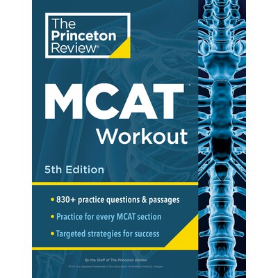 预订 研究生考试备考 普林斯顿评论 MCAT 锻炼,第 5 版:830 多个练习题和段落,帮助 MCAT 取得成功 学习考试辅导 MCAT 英文 Pri