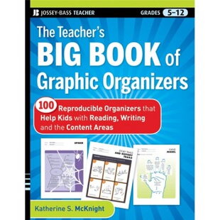 现货 英文原版 信息组织图教师手册 The Teacher'S Big Book Of Graphic Organizers 100个帮助孩子读、写的图表9780470502426