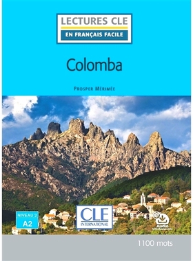 预售 法语分级读物 A2 高龙巴 Colomba 普罗斯佩·梅里美 原声朗读音频 CLE出品 1100词阅读理解