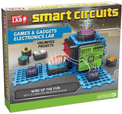 英文原版 智能电路游戏 STEM教育 科学互动实验室 物理学 SmartLab玩具书 Smart Circuits Games & Gadgets Electronics Lab