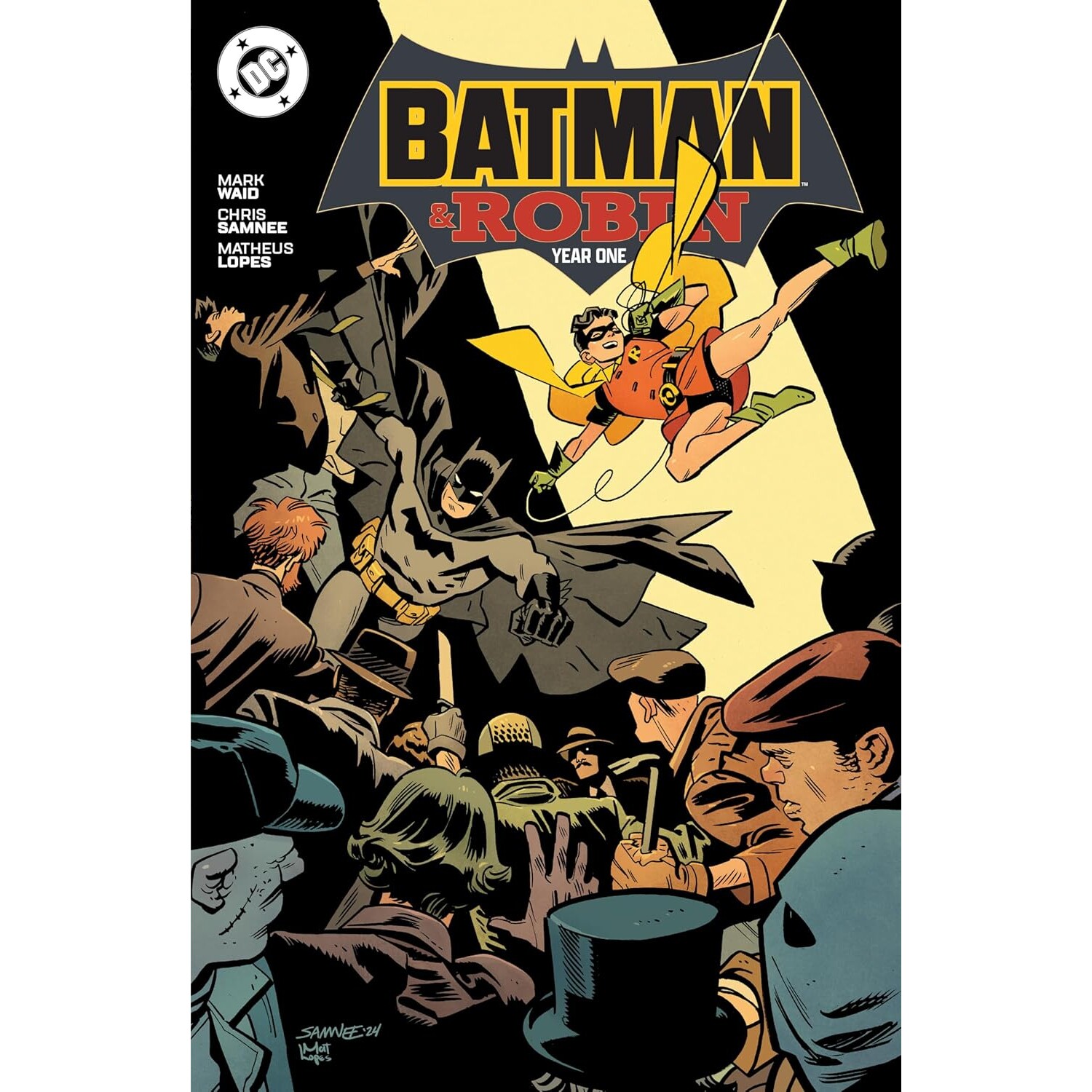 现货 蝙蝠侠与罗宾元年 漫画 Mark Waid Chris Samnee 罗宾起源 DC漫画 图像小说 英文原版 美漫 Batman and Robin Year One
