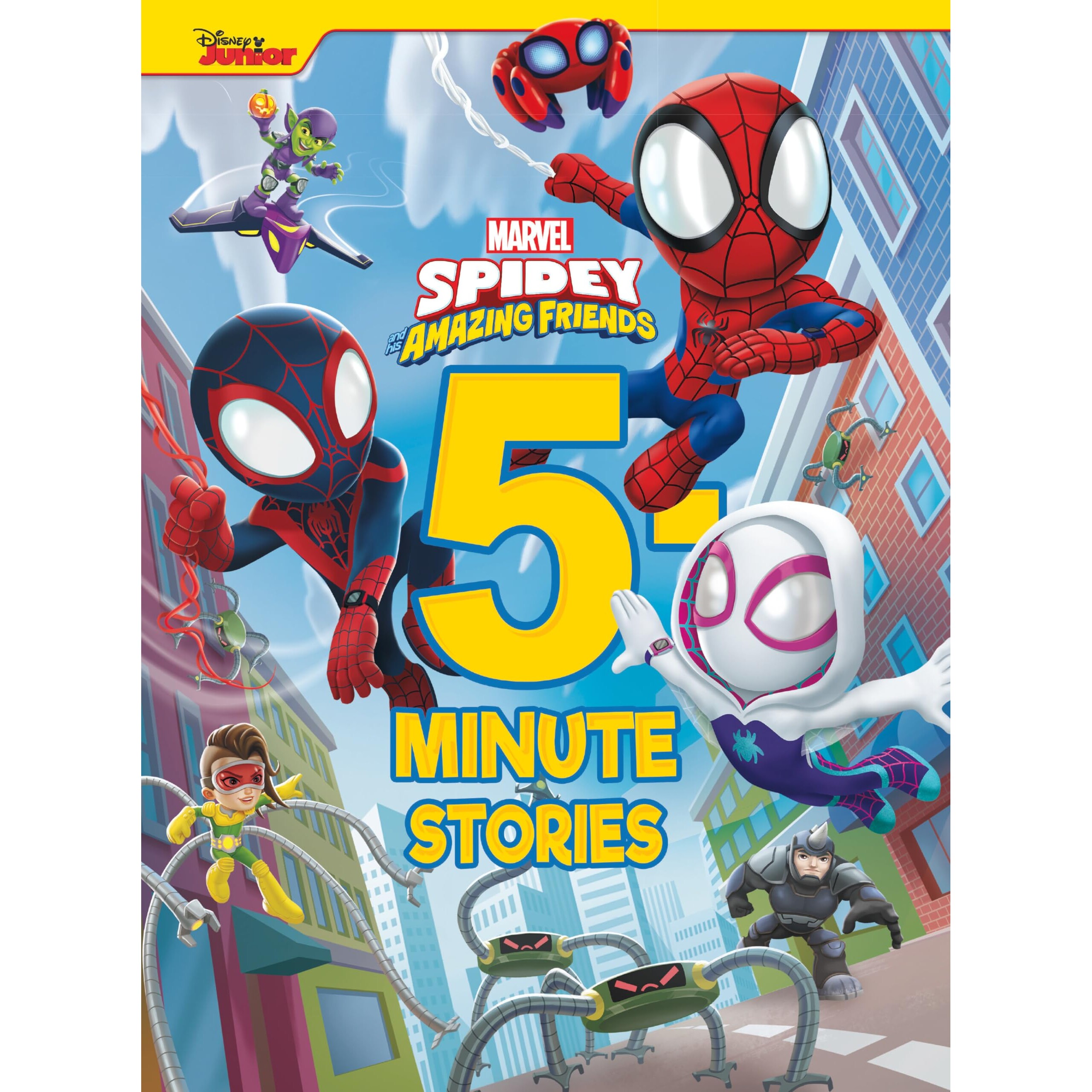 预订 5 分钟蜘蛛侠和他的神奇朋友们的故事 超级英雄系列 5-Minute Spidey and His Amazing Friends Stories 9781368093040