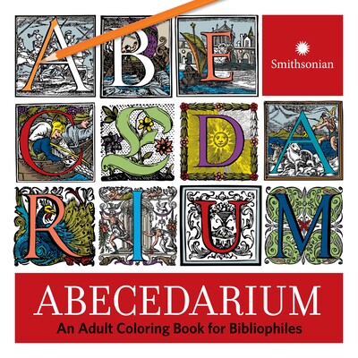 预订 Abecedarium：一本为藏书家准备的成人图画书 游戏活动 涂色书 英文 Abecedarium: An Adult Coloring Book for Bibliophiles
