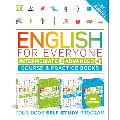 预订 人人英语中级和高级套装 DK English for Everyone DK Everyone系列 外语学习 - 英语作为第二语言 英文版 English for Every