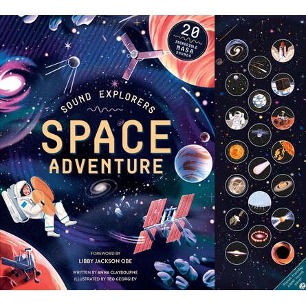 太空声音发声书 声源来自NASA 儿童科普绘本 科学家Anna Claybourne 英文原版 精装 Sound Explorers: Space Adventure