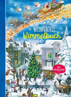 现货 Weihnachtswimmelbuch: Mit Rätselspaß für Kinder ab 3 Jahren