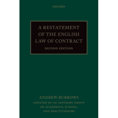 A Restatement of the English Law of Contract 英国合同法重述 9780198869849
