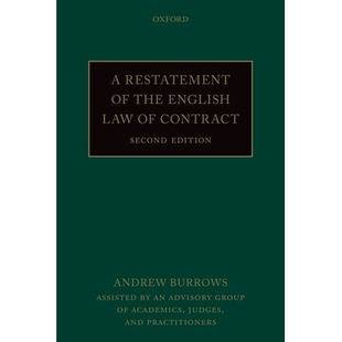 A Restatement of the English Law of Contract 英国合同法重述 9780198869849