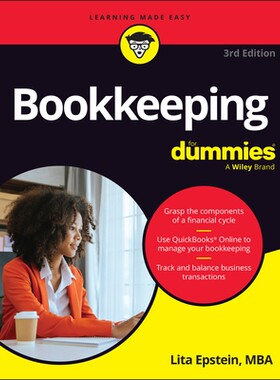 Bookkeeping For Dummies, 3Rd Edition 簿记达人迷 第3版 9781394349791