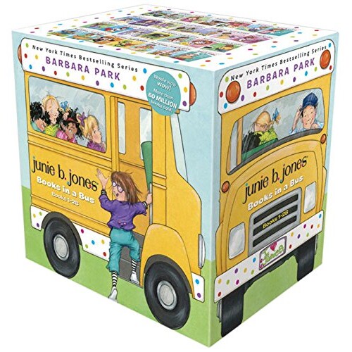 预订 朱妮琼斯 JUNIE B. JONES 朱妮·琼斯 Junie B. Jones 在巴士上的书:第 1-28套装 校园故事 英文 Junie B. Jones Books in