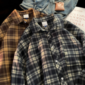 衬衣潮流潮牌内搭秋季 男痞帅高级感百搭长袖 外套 子衬衫 日系港风格