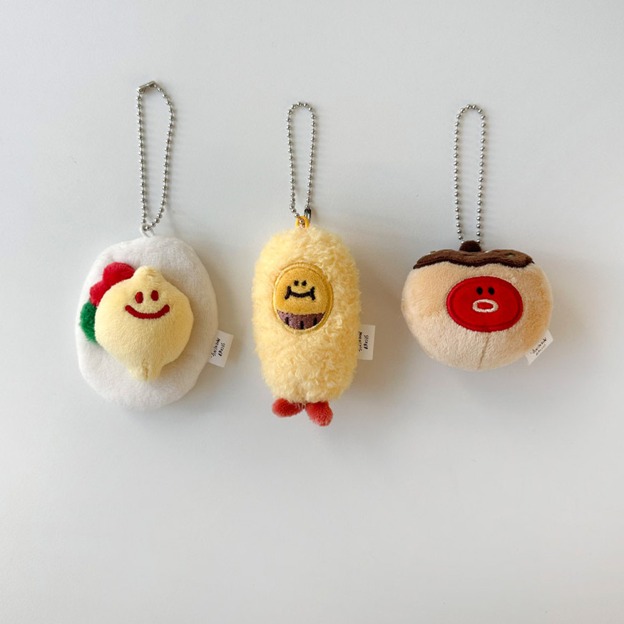 毛绒钥匙扣背包耳机壳挂件钥匙链