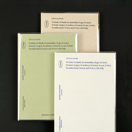 3等分万年型周计划本记事本子