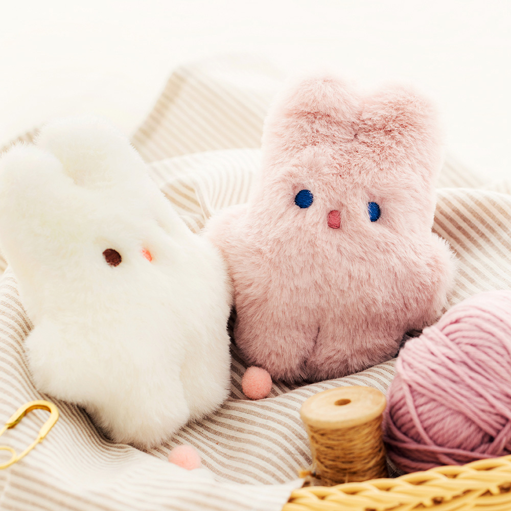 livework毛绒兔兔钥匙扣公仔挂件