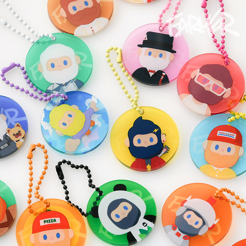 韩国TRF可爱卡通个性钥匙扣挂链钥匙圈AirPods挂件包包手账本配饰,服饰配件/皮带/帽子/围巾,钥匙扣,淘宝优惠券,粉丝福利购,淘宝优惠卷