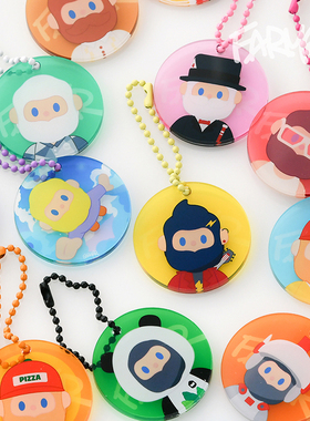 韩国TRF可爱卡通个性钥匙扣挂链钥匙圈AirPods挂件包包手账本配饰