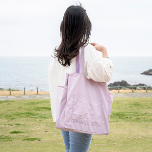 韩国full时尚 尼龙防水大容量旅行两用单肩包衣物行李整理收纳包