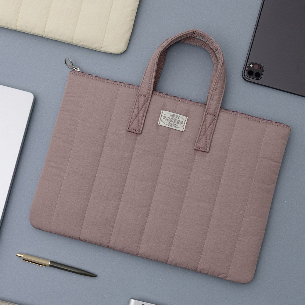 韩国livework简约纯色男女手提防震奶油风13寸/15寸笔记本电脑包适用苹果macbook pro通用键盘数码收纳包