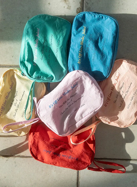 韩国HOTEL 827法式复古手提收纳包学生宿舍化妆包旅行杂物收纳袋