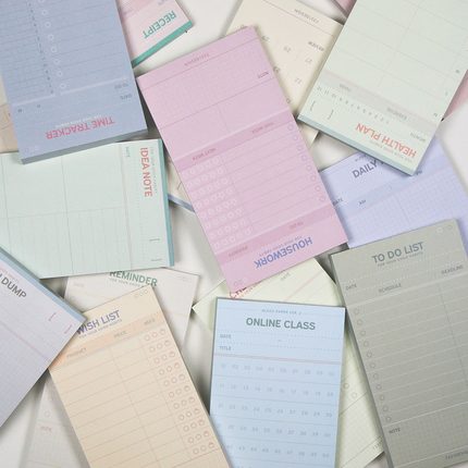 韩国7321用钱月周日计划表备忘录时间健康管理菜单灵感笔记便签本