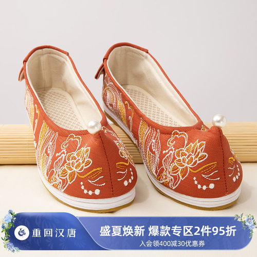 女鞋千层底翘头古风百搭薄款汉服