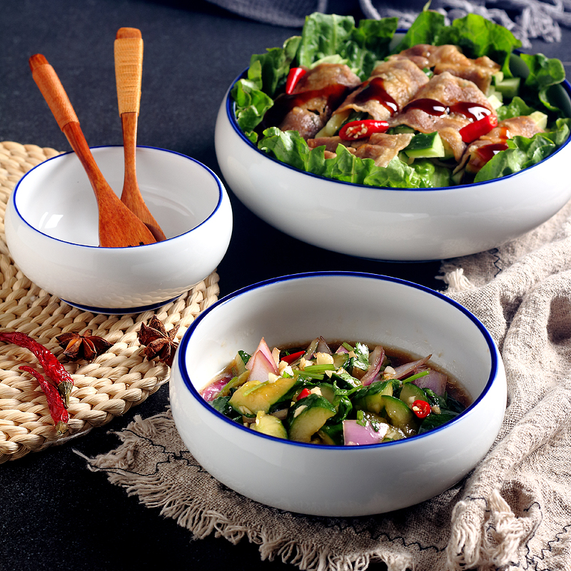 沙拉碗一人商用创意陶瓷